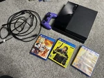Sony PS4 Fat Console Bundle Controller & 3 Games Used. Price: $124.99.