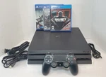 Sony Playstation PS4 Pro 1TB (CUH-7115B) W. Controller Cables & Games Tested Used. Price: $195.00.