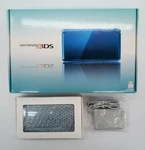 Nintendo 3DS Aqua Blue Handheld System With Box Charger Excellent Condition New. Price: $299.99.