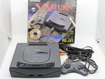 Sega Victor V-saturn RG-JX1 Gray Console Complete Set Boxed Ntsc-j Japan Tested Used. Price: $307.00.
