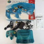 Nintendo N64 Box Oem Ice Blue Cib Funtastic Console Controller Foam Used. Price: $465.00.
