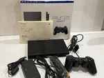 Sony Playstation PS2 Slim Black Console In Box. Authentic & Tested Used. Price: $138.63.
