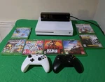 Microsoft Xbox One 1TB With Kinnect + Two Controllers And 7 Games Used. Price: $210.00.