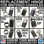 Replacement Hinge/axle For Nintendo NEW/3DS/2DS/DSI/XL/LL/DS Lite/gba Sp Ring. Price: $8.99.