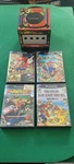 Nintendo Gamecube Console Mario Wrap W/4 Games* Used. Price: $350.00.