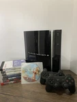 Sony Playstation 3 Fat Console BUNDLE(2 Controllers / 9 Games) Used. Price: $125.00.