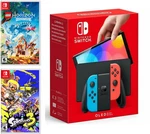 Nintendo Switch Oled Red/blue Console - Lego Horizon Adventures & Splatoon 3 New. Price: $440.00.