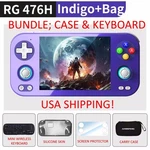 Anbernic RG476H Retro Game Console - Bundle, Case Keyboard Screen Protector Skin Used. Price: $179.99.