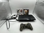 Sony PS3 Super Slim CECH-4001B Console Camo Controller 2 Games Tested Works Used. Price: $120.00.