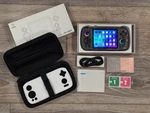 Anbernic Rg 406H - Retro Handheld, Translucent Purple + Protective Case Open. Price: $149.99.