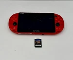 Playstation Ps Vita PCH-2000 ZA26 Slim Metallic Red Sony Console Game Set Used. Price: $138.00.