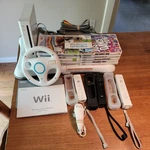 Nintendo Wii With 9 Games + Fit, Plus And Balance Board Tested Used. Price: $135.99.