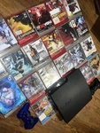 Sony PS3 Slim CECH-3001A Black Bundle 20 Games & Controllers Tested Working Used. Price: $168.95.