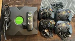 Microsoft Xbox Original Console With 4 Controllers & Dvd Remote/ir Receiver Used. Price: $150.00.