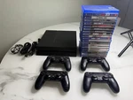 Sony Playstations 500GB Black Console PS4 CUH-1215A/ 20 Games & Controllers Used. Price: $350.00.