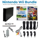 Nintendo Wii Console Black Av 1-4 Controllers Sports Smash Bros Tested Used. Price: $174.99.