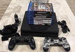 Sony Playstation PS4 500GB Console 2 Controllers 7 Games Tested Working Bundle Used. Price: $159.99.