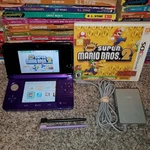 Midnight Purple Nintendo 3DS Console- Version With Super Mario 2 Tested Used. Price: $239.90.