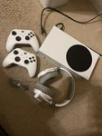 Microsoft Xbox Series 512GB Video Game Console + Extra Wireless Headset Open. Price: $350.00.