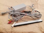 Nintendo Wii Factory Oem Power Cord, Av Cable & Sensor Bar Complete Set RVL-002 Used. Price: $12.00.