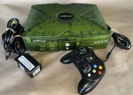 Microsoft Original Xbox Halo Special Edition Console Green + Cords - Works Great Used. Price: $379.99.