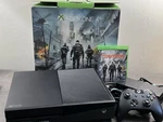 1TB Black Xbox One Console: The Division Variant Console/box # Match Open. Price: $215.00.
