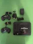 Sega Genesis 16-BIT Console Black W/ 2 Controller, Power Adapter, Antena Adaptor Used. Price: $79.99.