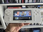 Blaze Evercade Exp Handheld Console - White Used. Price: $150.00.