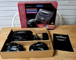 Original Sega Genesis Console Complete W/box 2 Controllers, Plugins, Manual Open. Price: $135.00.
