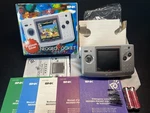 Snk Neo Geo Pocket Color Console Platinum Silver Complete Box Cib Used. Price: $259.00.