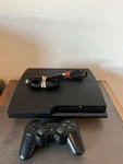 Sony Playstation Slim PS3 160GB Console Controller + Cords Used. Price: $104.99.