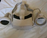 Meta Oculus Quest 2 Stand Alone System. Headset Controllers Used. Price: $100.00.