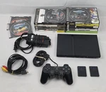 Sony Playstation PS2 Slim Console Bundle Tested 15 Games Controller Memory Cards Used. Price: $170.00.