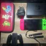 Nintendo Switch Console Red And Green Joy-con Complete Working Used. Price: $170.00.