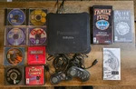 Panasonic 3DO FZ-1 Model 9 Games, 2 Controllers Tested, Powers Read Used. Price: $350.00.