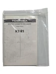 Toshiba Stereo Cassette Recorder KT-R1 Owner Manual Packet Book Like. Price: $22.00.