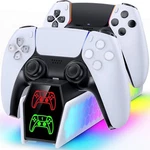 Gaming PS5 Controller Charger Dual Charging Station Usb Fast New. Price: $21.99.