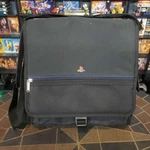 Official Sony Playstation Original PS1 Carry Case Bag Messenger Logo Black Used. Price: $34.95.