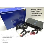 Tested Sony Playstation PS2 Console + New Laser Controllers Memory Card Used. Price: $254.99.