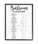 Stupell Industries Bathroom Scramble White Word Black Framed Wall Art, 11 X 1... New. Price: $38.27.