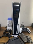 Sony Playstation 5 Disc With Games Fan, Thumb Grips. ***read*** Used. Price: $400.00.
