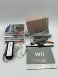 Nintendo Wii RVL-001 Console Bundle 6 Games Remote Nunchuk Sensor Bar Tested Used. Price: $79.99.