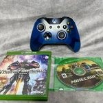 Minecraft Xbox One Disc Bundle With Blue Wireless Controller Microsoft Mojang Good. Price: $33.97.