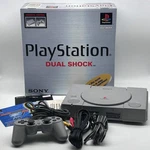 Sony Playstation PS1 Silver Console Gaming System SCPH-7501 Used. Price: $189.99.