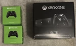 Microsoft Xbox One Elite Bundle 1TB Black Console + 2 Controllers Used. Price: $239.99.