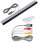 Wii Sensor Bar And Composite Av Cable For Nintendo System Video Game Gaming New. Price: $9.51.