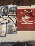 Sony Playstation PS4 Pro Spiderman Edition Console With 1TB And Controller Used. Price: $330.00.