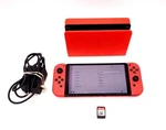 Nintendo Switch Oled Handheld Home Gaming Console Red Mario Edition 64GB Used. Price: $225.00.