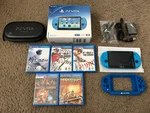 Sony Playstation Vita Handheld System PCH-2001 Aqua Blue Usa Version Complete Ps Used. Price: $449.90.