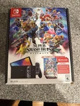 Nintendo Switch (oled Model) Super Smash Bros. Bundle 64GB Console - Gray Used. Price: $210.00.